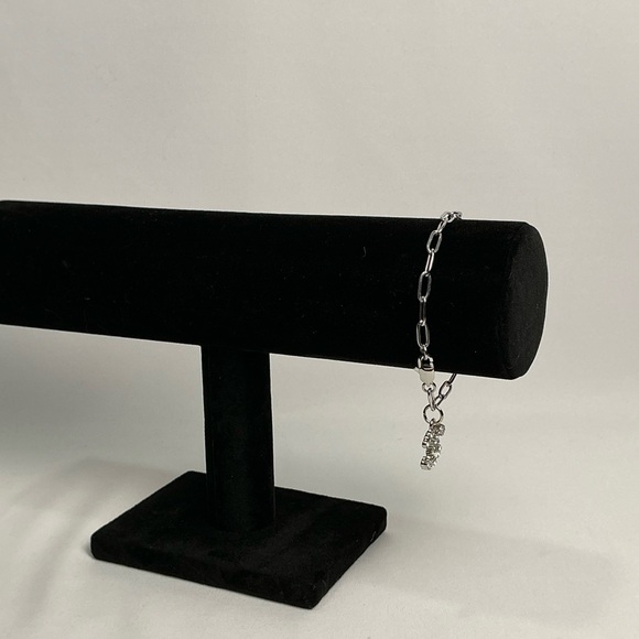 Chanel Silver Bracelet paperclip chain - Picture 4 of 10